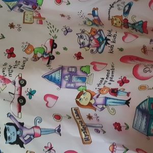 H.q.kitty  inspired  scrub top